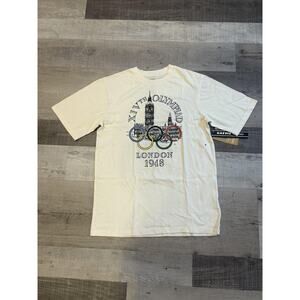London Olympics Shirt Mens Medium Heritage 1948 Big Ben Rings IOC Official Tee